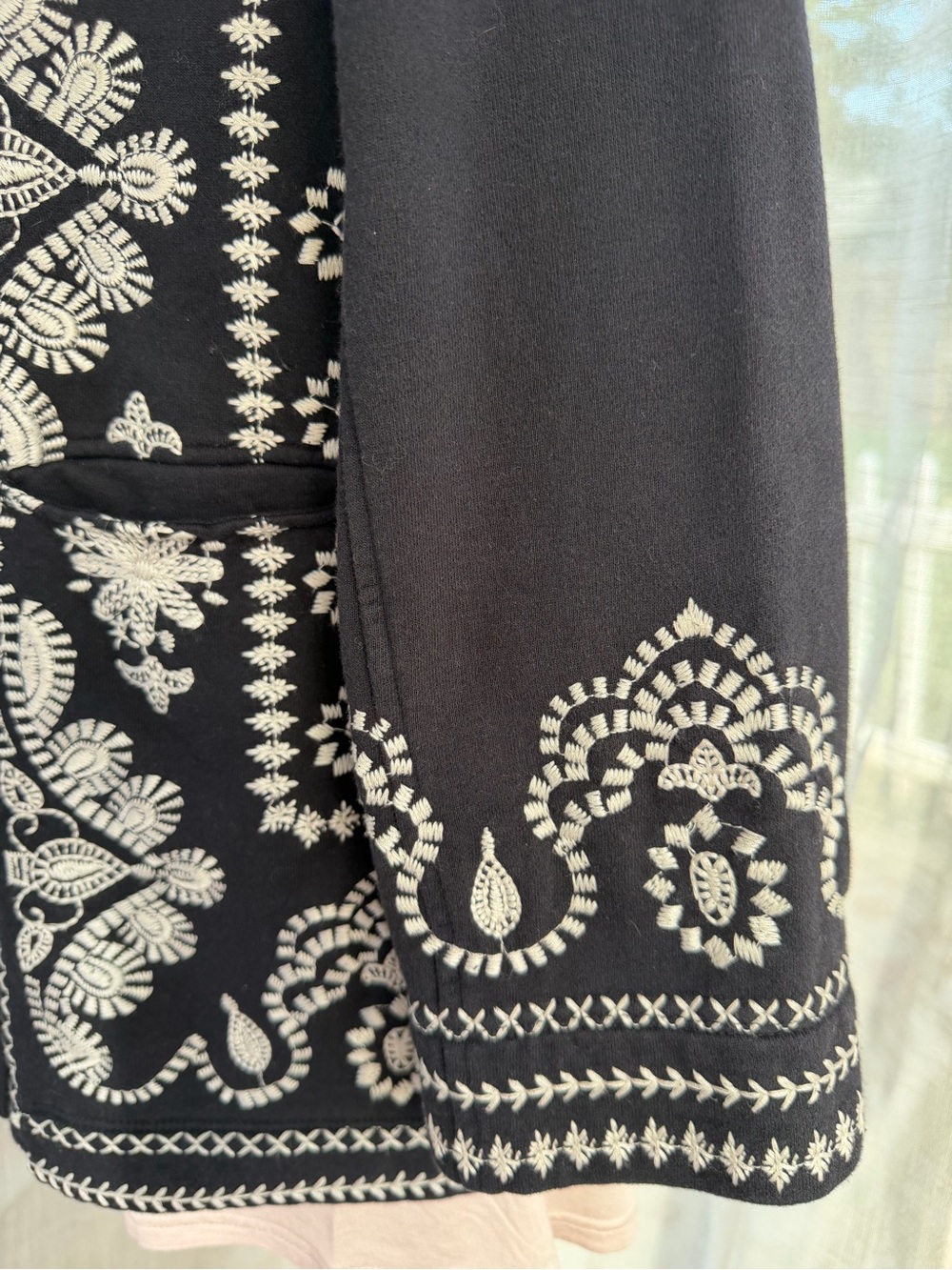 Johnny Was Embroidered Black Women's Coat XS - Picture 7 of 16